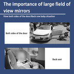 8sanlione 360-Degree Adjustable Car Rearview Mirror