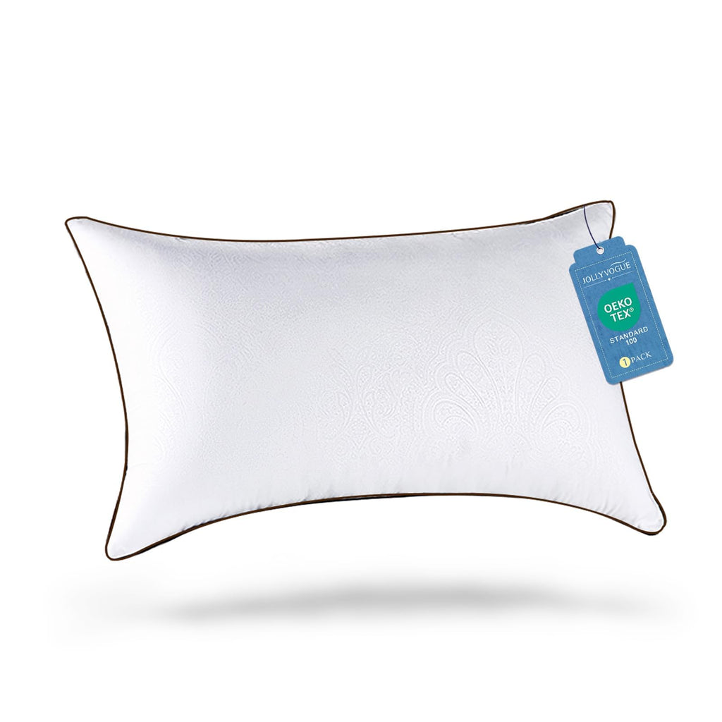 JOLLYVOGUE King Pillows 2 Pack, Cooling and Firm King Size Pillows with Oeko-Tex Certified Down Alternative Filling for Side, Back, and Stomach Sleepers, Hotel Collection