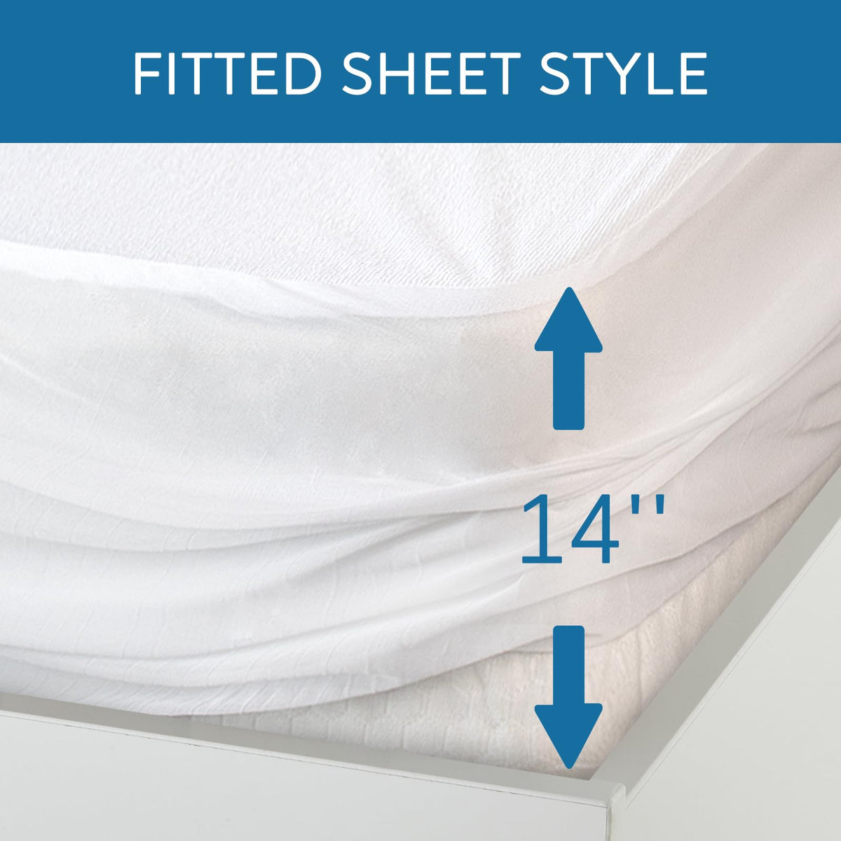 Twin Size Mattress Protector Waterproof,Absorbent Fitted Sheet