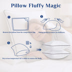JOLLYVOGUE King Pillows 2 Pack, Cooling and Firm King Size Pillows with Oeko-Tex Certified Down Alternative Filling for Side, Back, and Stomach Sleepers, Hotel Collection