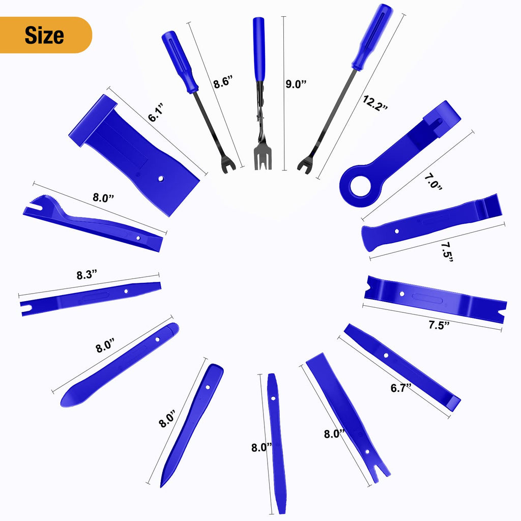 GOOACC 238Pcs Auto Trim Removal Tool and Push Pin Retainer Clip Set