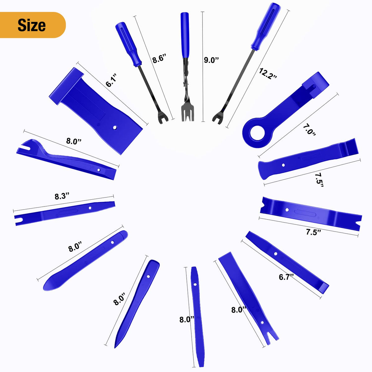 GOOACC 238Pcs Auto Trim Removal Tool and Push Pin Retainer Clip Set