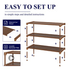 Kitsure Shoe Rack - Non-Woven Shoe Rack Shelf, Shoe Organizer for Closet, Entryway, Garage & Corridor, Stackable Shoe Shelves, 27.5" Wide - 2 Tier, Black