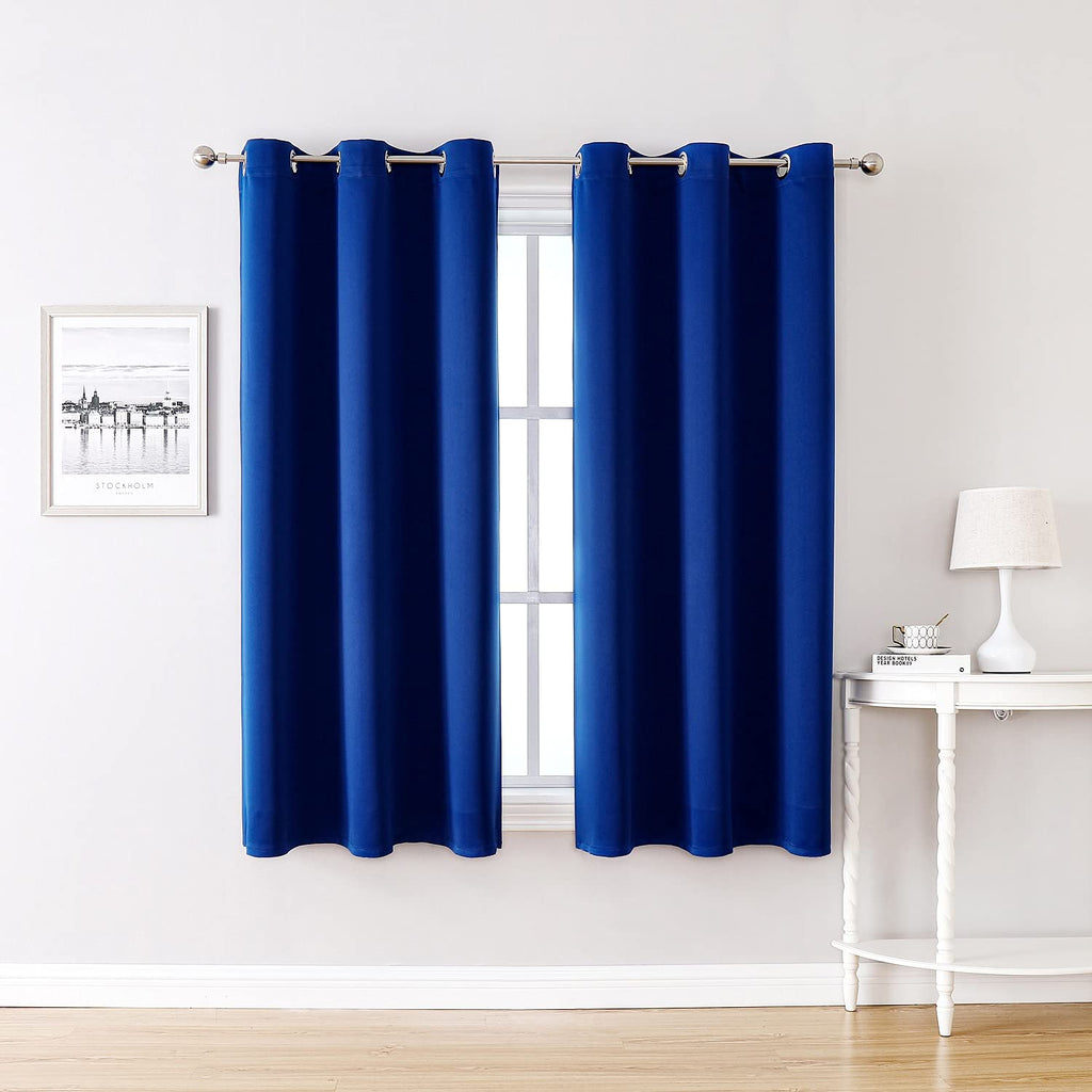 ChrisDowa Small Blackout Curtains for Kitchen and Bedroom 24 Inches Long