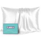 Gabire Mulberry Silk Pillowcases Set of 2, Both Sides Real Silk Pillowcase for Hair and Skin Prevent Acne Pillowcase Organic Silk Pillow case 2 Pack with Hidden Zipper, Navy Blue, Standard (20"×26")