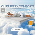 Waterproof Twin Size Mattress Protector fits upto 15" deep Mattresses