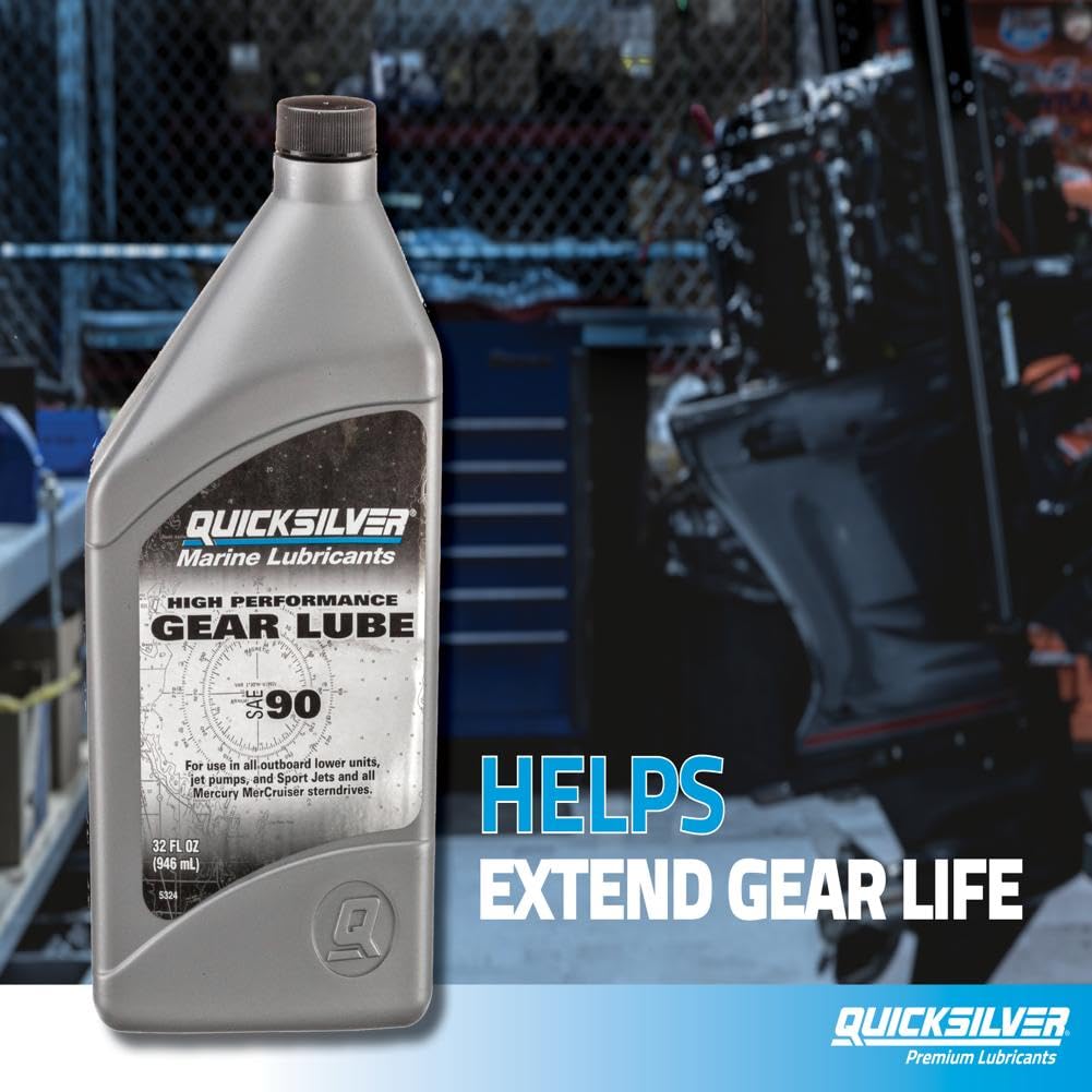 Quicksilver SAE 90 High Performance Gear Lube, 32 oz