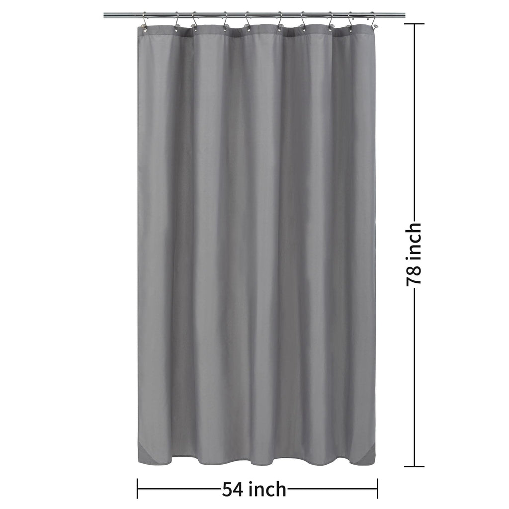 ALYVIA SPRING Waterproof Fabric Shower Curtain or Liner White, 72x72