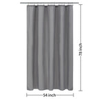 ALYVIA SPRING Waterproof Fabric Shower Curtain or Liner White, 72x72