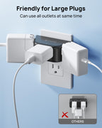 TROND Multi Plug Outlet Extender 2 Pack, Outlet Splitter for Bathroom