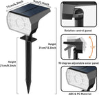 NYMPHY Solar Lights Outdoor Waterproof - 4 Pack (Warm White)