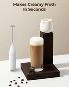 SIMPLETASTE Milk Frother Handheld Electric Foam Maker Battery Operated