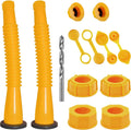 Gas Can Spout Replacement Kit, Gas Can Nozzle Replacement (2 Kits-Yellow)