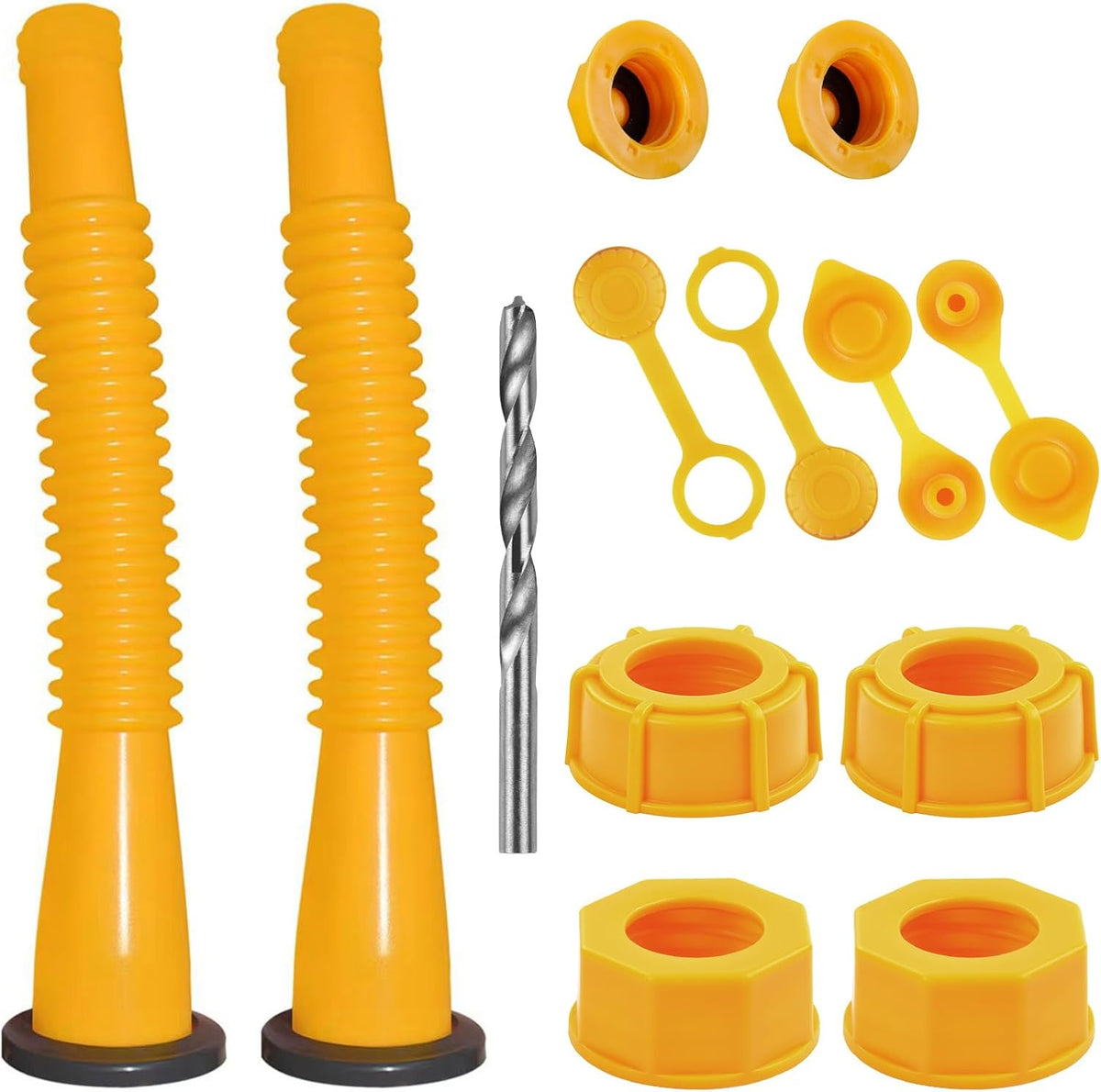 Gas Can Spout Replacement Kit, Gas Can Nozzle Replacement (2 Kits-Yellow)