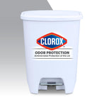Glad Trash Can with Clorox Odor Protection | Plastic Bin, 13 Gal, Black