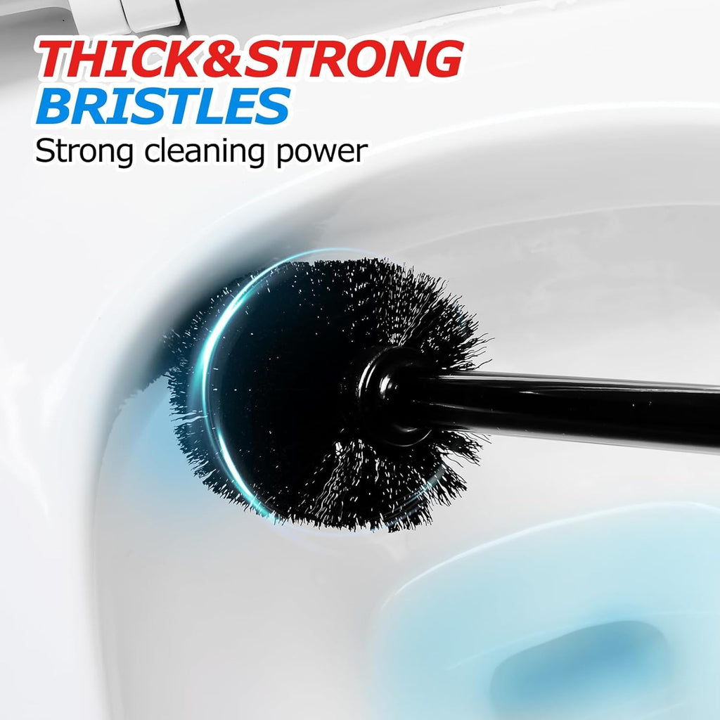 FORASTO 2in1 Toilet Brush & Plunger Set, Bathroom Essentials for Apartment