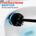 FORASTO 2in1 Toilet Brush & Plunger Set, Bathroom Essentials for Apartment