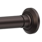 ENJOYBASICS 1" Black Shower Curtain Rod, 30-52" Adjustable, Secure Tension