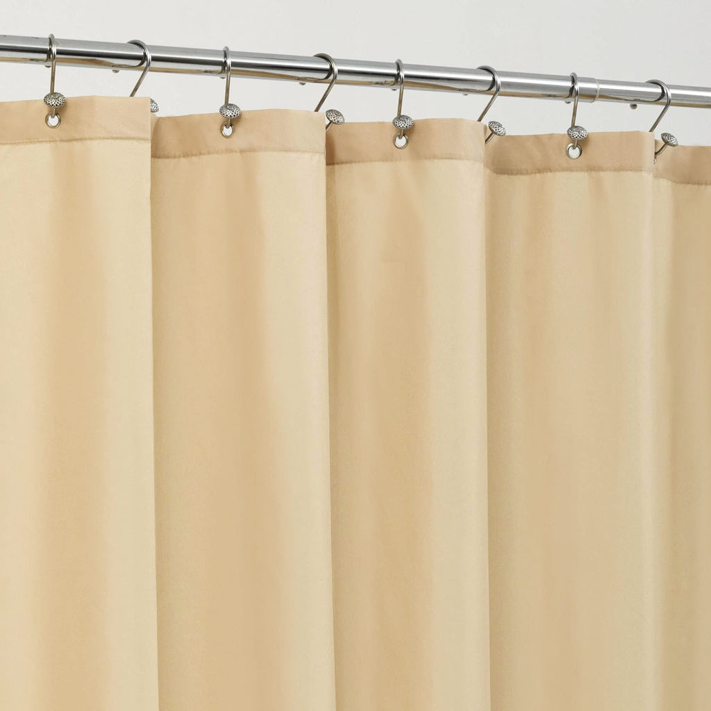 ALYVIA SPRING Waterproof Fabric Shower Curtain or Liner White, 72x72