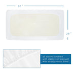 Twin Size Mattress Protector Waterproof,Absorbent Fitted Sheet