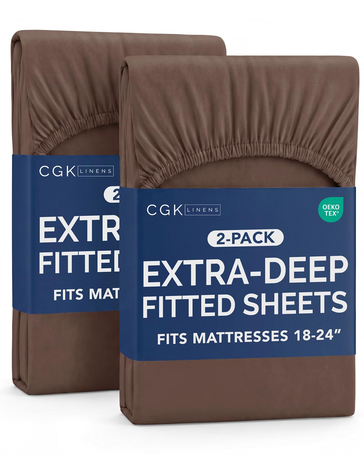 CGK Extra Deep Queen Single Fitted Sheet Only - Dark Grey