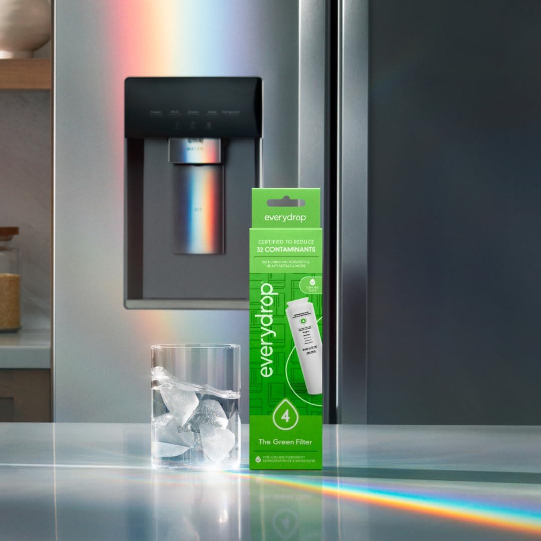 everydrop by Whirlpool Ice & Water Refrigerator Filter 4, Green, EDR4RXD1