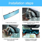 8sanlione 360-Degree Adjustable Car Rearview Mirror