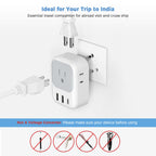 TESSAN European Travel Plug Adapter 2 Pack, Type C Plug