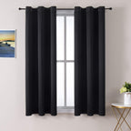 ChrisDowa Small Blackout Curtains for Kitchen and Bedroom 24 Inches Long