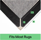 GORILLA GRIP® Extra Long Rug Grippers for Hardwood Floor, Reusable, Black