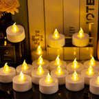 Battery Operated LED Tea Lights Flameless Flickering Candles 12PACK