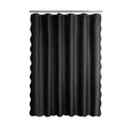 N&Y HOME Fabric Shower Curtain or Liner with Magnets, Coral