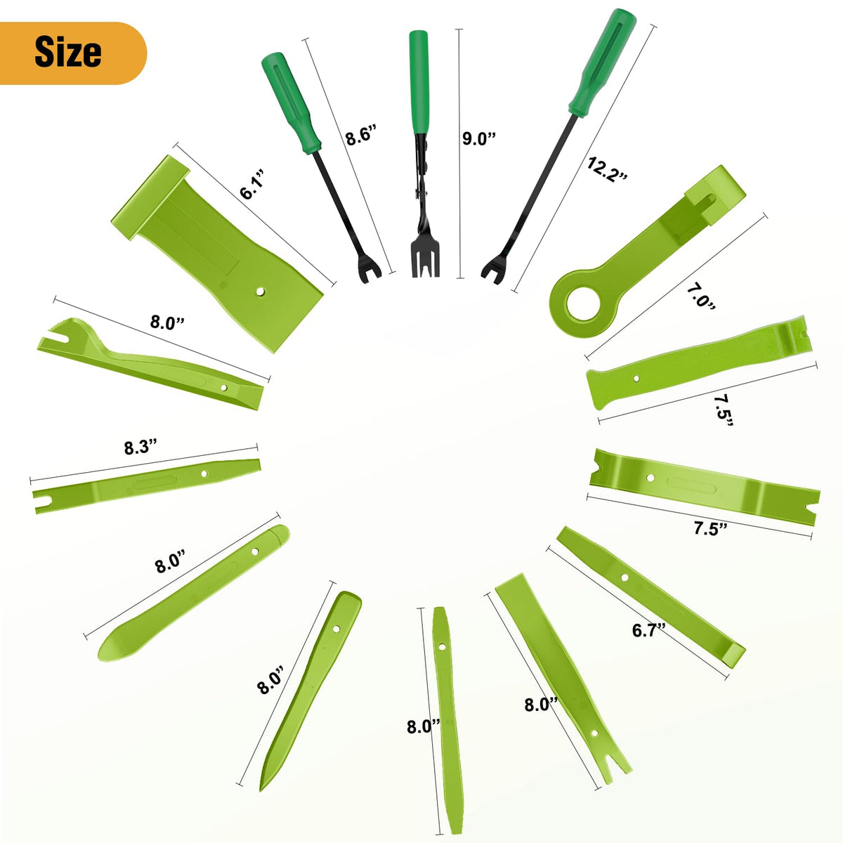 GOOACC 238Pcs Auto Trim Removal Tool and Push Pin Retainer Clip Set