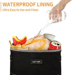 HOTOR Car Trash Can, Leakproof Car Organizer, 2-Gallon, Brown
