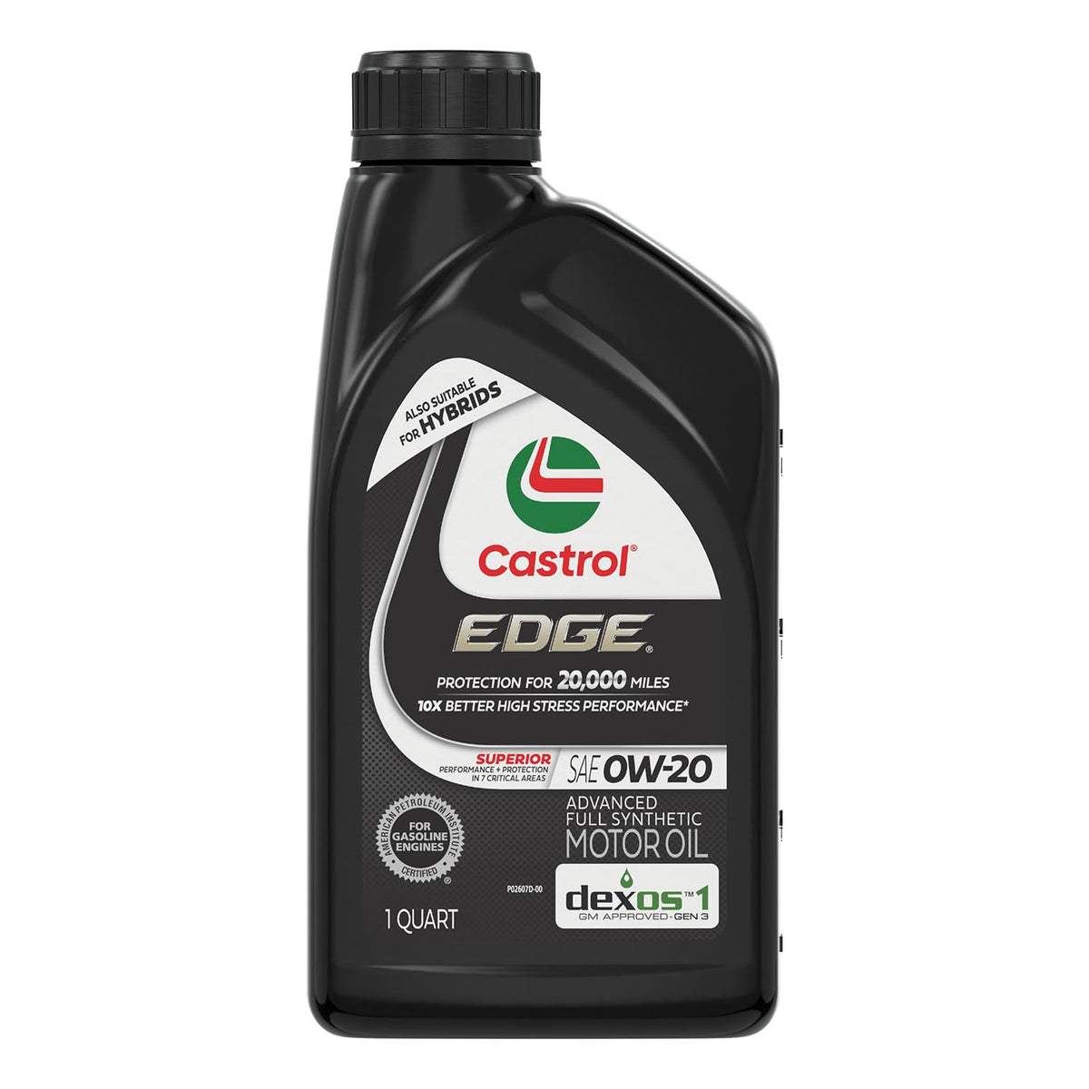 Castrol EDGE 0W-20 Advanced Full Synthetic Motor Oil, 5 Quarts