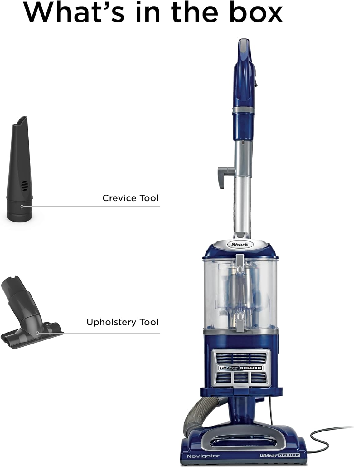 Shark Navigator Lift-Away Vacuum, HEPA, Carpet and Pet Hair, Blue, NV360