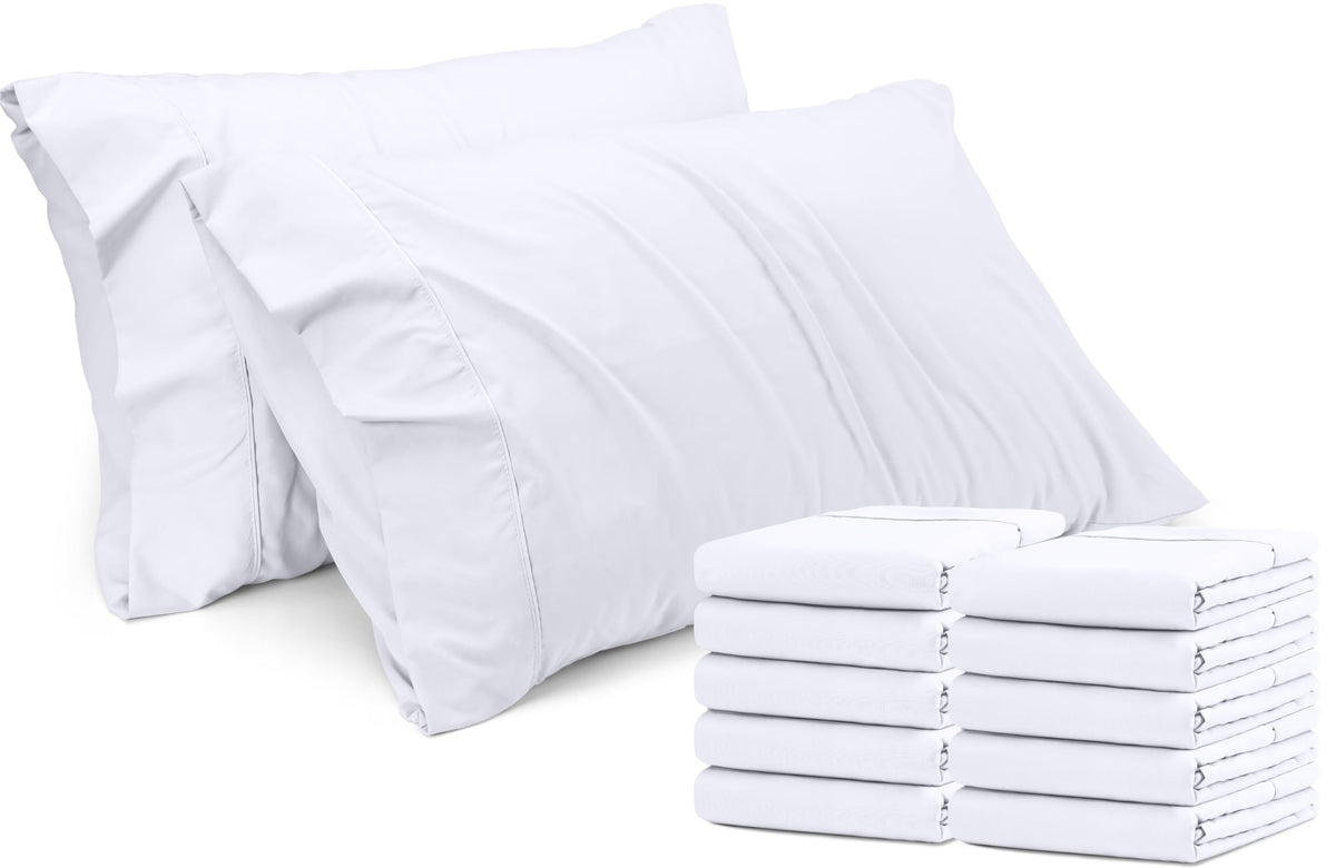 Pillow Covers Standard Set of 4, Soft and Comfy Pillow Cases, Purple