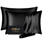 DKBslik Mulberry Silk Pillow Cases Queen Size with Zipper, Olive Green