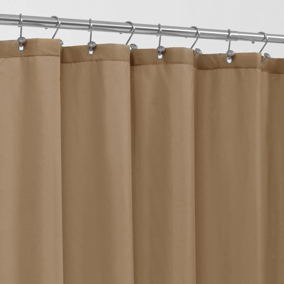 ALYVIA SPRING Waterproof Fabric Shower Curtain or Liner White, 72x72