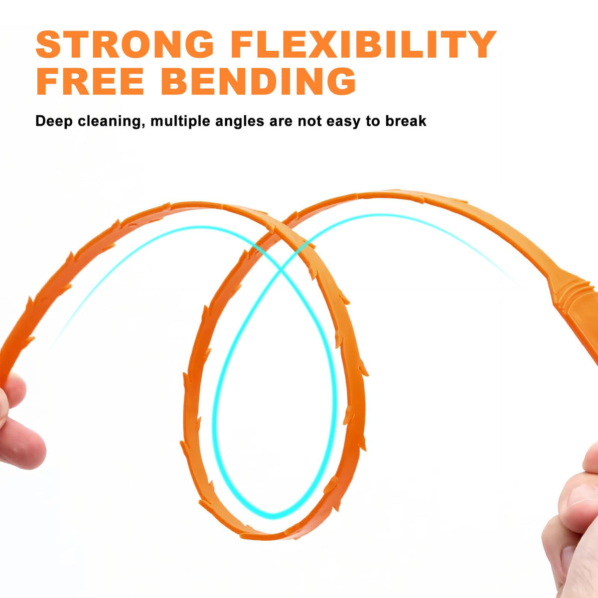 Drain Snake Clog Remover - 4 Pack 20 Inch Flexible Hair Tool
