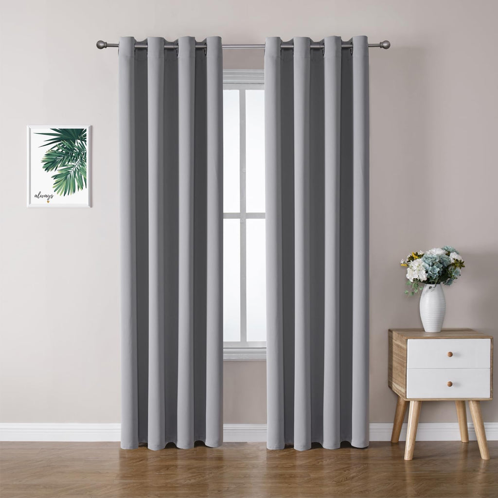 ChrisDowa Small Blackout Curtains for Kitchen and Bedroom 24 Inches Long