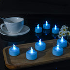 Battery Operated LED Tea Lights Flameless Flickering Candles 12PACK