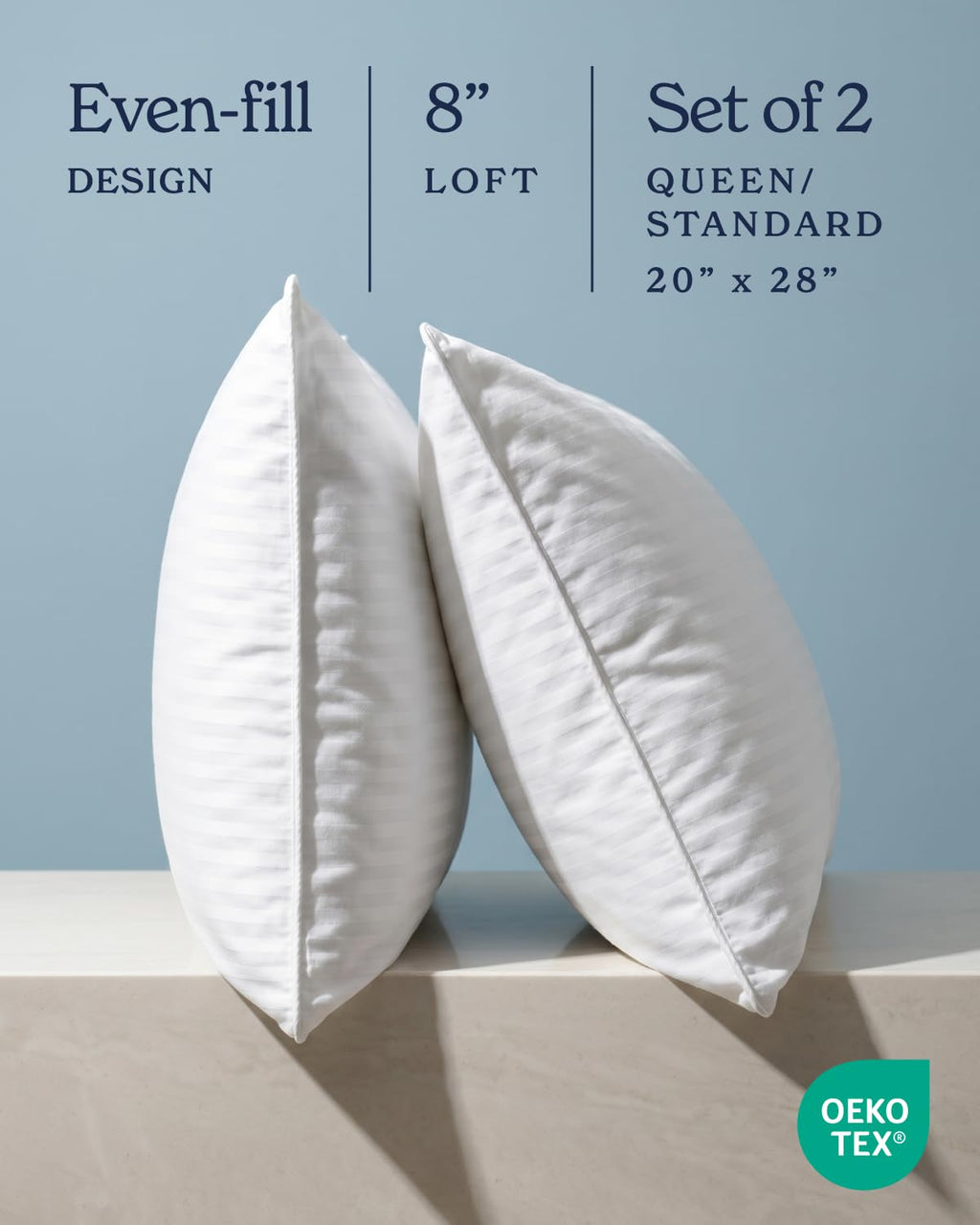 Beckham Hotel Collection Euro Size Throw Pillows (Set of 2), 26 x 26