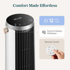 Levoit Tower Fan for Bedroom, 20dB Quiet Desk Fan, Easy to Carry & Plug-in