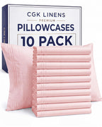 King Pillow Cases Set of 2 - Ultra Soft Cozy Pillowcase Covers - White