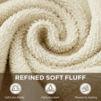 Utopia Towels 12 Pack Washcloths, 12x12 in, 100% Cotton, Beige