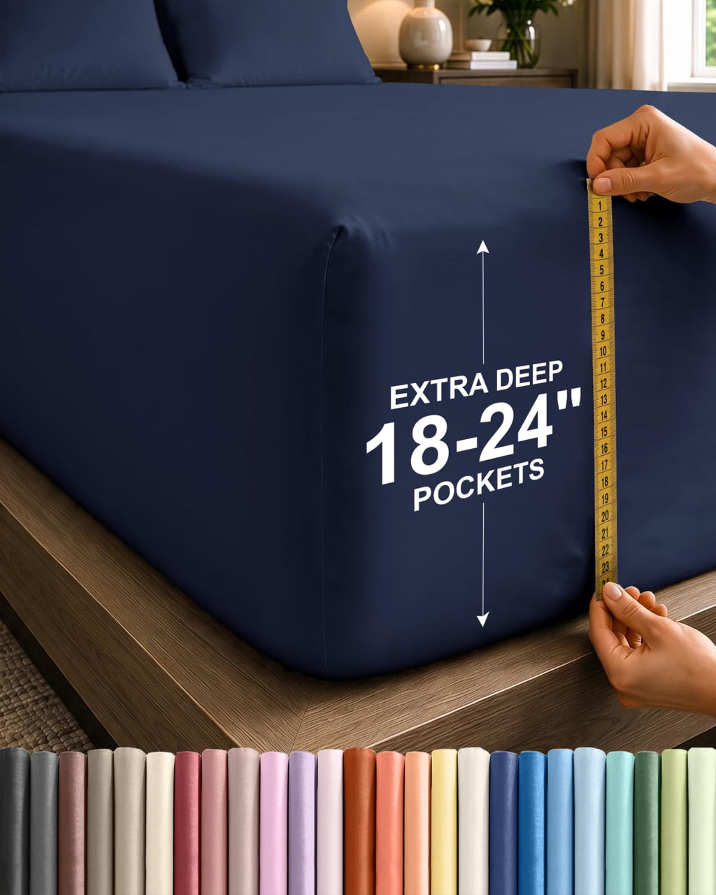 CGK Extra Deep Queen Single Fitted Sheet Only - Dark Grey