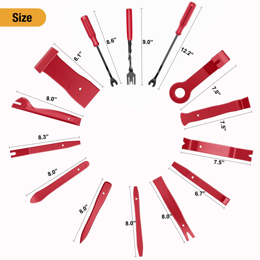 GOOACC 238Pcs Auto Trim Removal Tool and Push Pin Retainer Clip Set