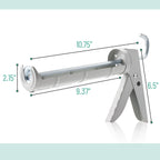 Bates- Caulking Gun, 10:1 Thrust Ratio, Orange, No Drip Sealant Gun