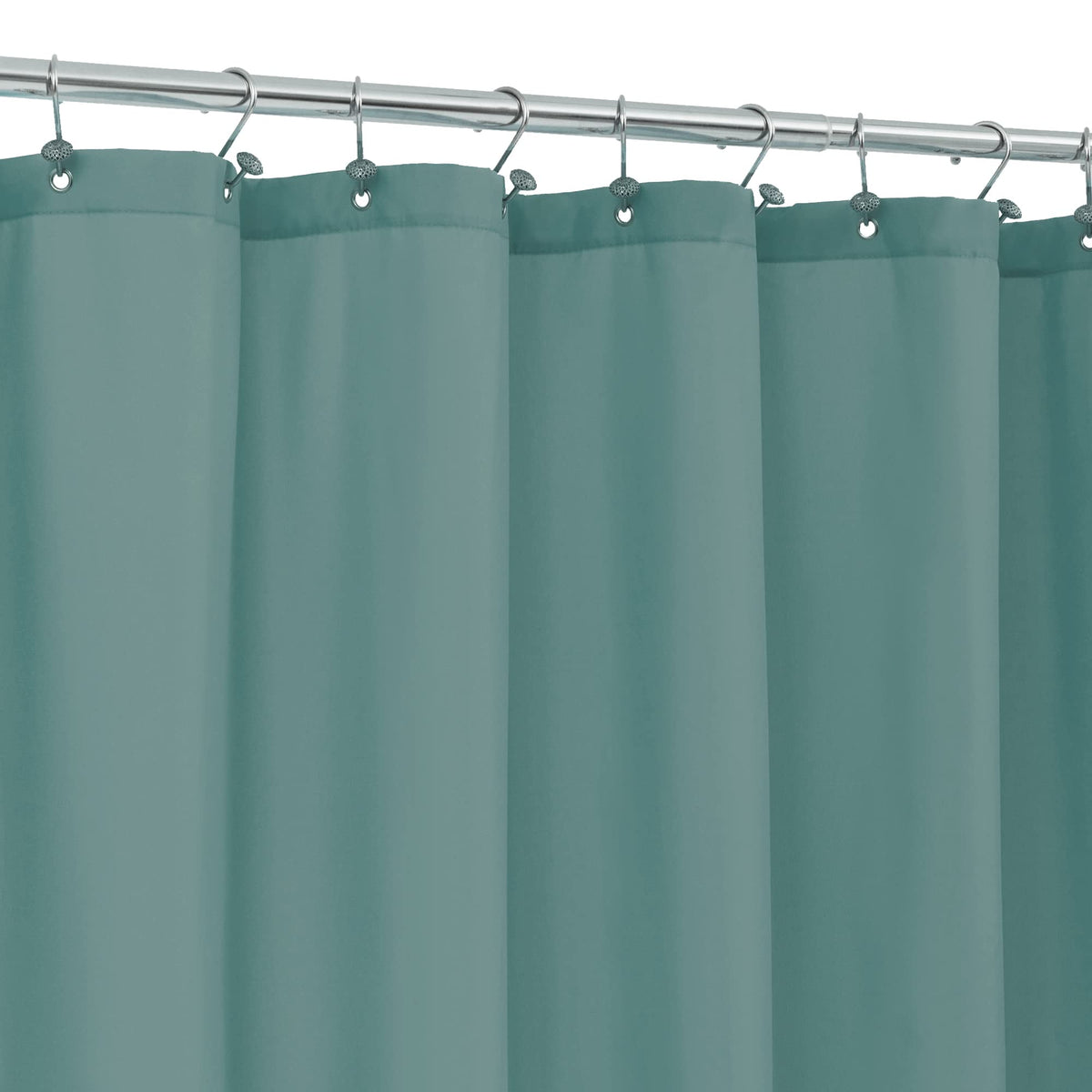 ALYVIA SPRING Waterproof Fabric Shower Curtain or Liner White, 72x72